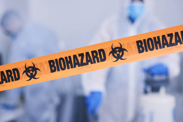 Professional Biohazard Cleanup technician working in Allegan, MI